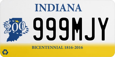 IN license plate 999MJY