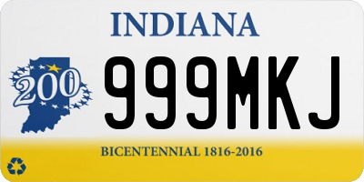 IN license plate 999MKJ