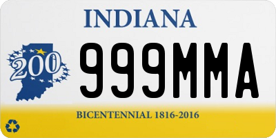IN license plate 999MMA
