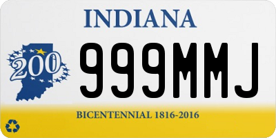 IN license plate 999MMJ