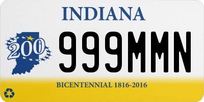 IN license plate 999MMN