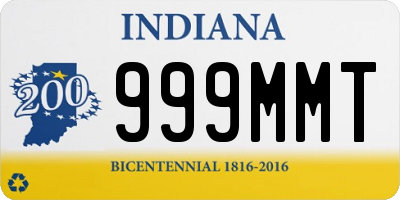 IN license plate 999MMT