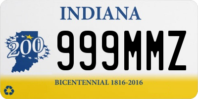 IN license plate 999MMZ