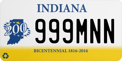 IN license plate 999MNN