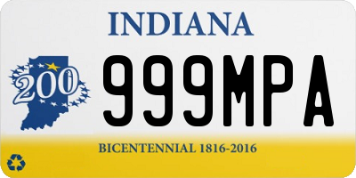 IN license plate 999MPA