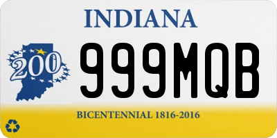 IN license plate 999MQB