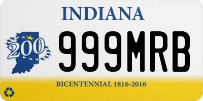 IN license plate 999MRB