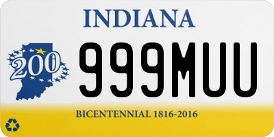IN license plate 999MUU