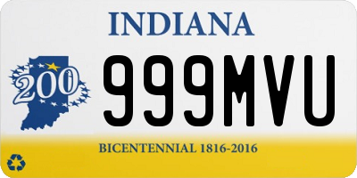 IN license plate 999MVU