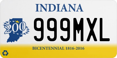 IN license plate 999MXL