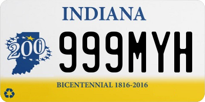 IN license plate 999MYH