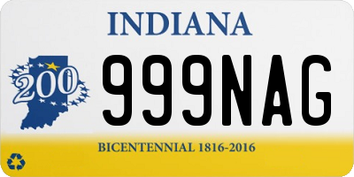 IN license plate 999NAG