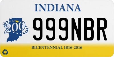 IN license plate 999NBR