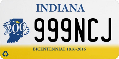 IN license plate 999NCJ