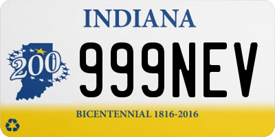 IN license plate 999NEV