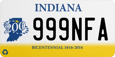 IN license plate 999NFA