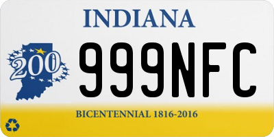 IN license plate 999NFC