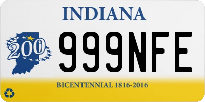 IN license plate 999NFE