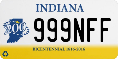 IN license plate 999NFF