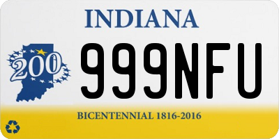 IN license plate 999NFU