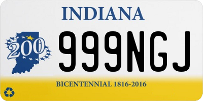 IN license plate 999NGJ