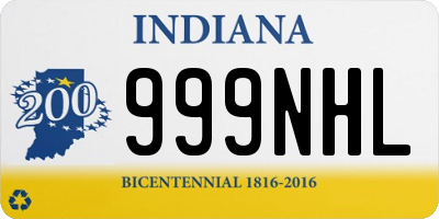 IN license plate 999NHL