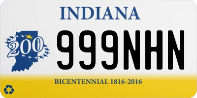 IN license plate 999NHN