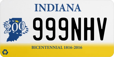 IN license plate 999NHV