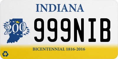 IN license plate 999NIB
