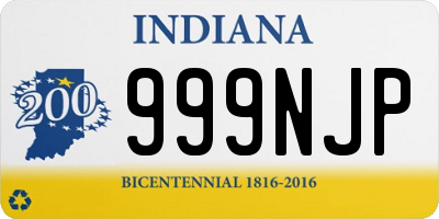IN license plate 999NJP
