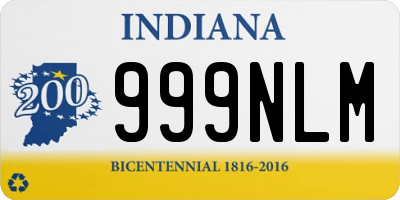 IN license plate 999NLM