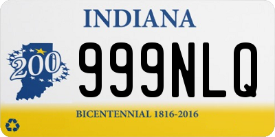 IN license plate 999NLQ