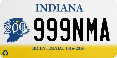 IN license plate 999NMA