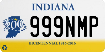 IN license plate 999NMP