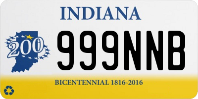 IN license plate 999NNB