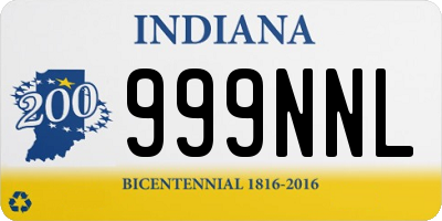 IN license plate 999NNL