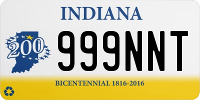 IN license plate 999NNT