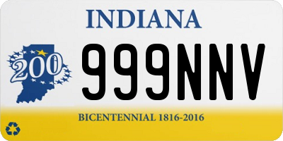 IN license plate 999NNV