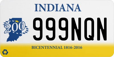 IN license plate 999NQN