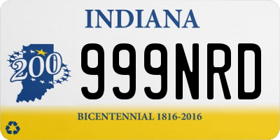 IN license plate 999NRD