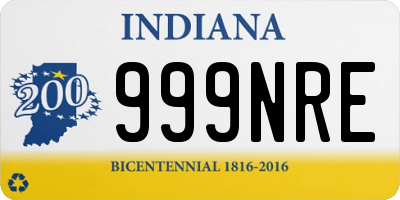 IN license plate 999NRE