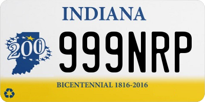 IN license plate 999NRP