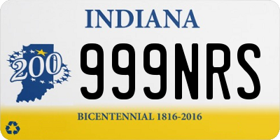 IN license plate 999NRS