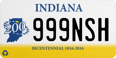 IN license plate 999NSH