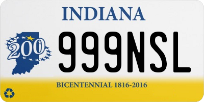 IN license plate 999NSL