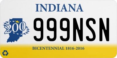 IN license plate 999NSN