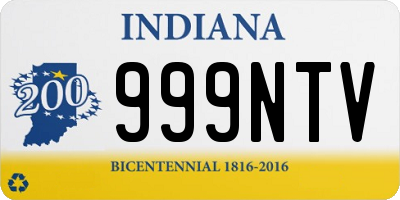 IN license plate 999NTV