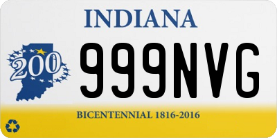 IN license plate 999NVG