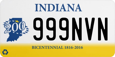 IN license plate 999NVN
