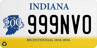 IN license plate 999NVO